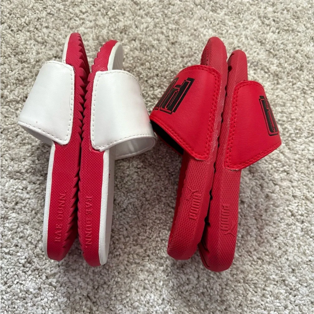 PUMA and RAE DUNN Kids' toddler boy girl Slide Sandals size 11-13 bundle 2 pairs